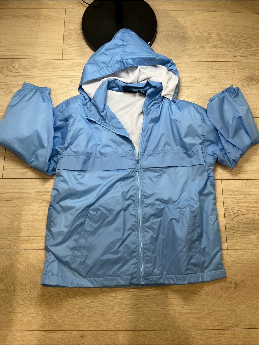 Vos sports Rain Jacket/ Wind Breaker Hood Zips Off Boys L 16-18